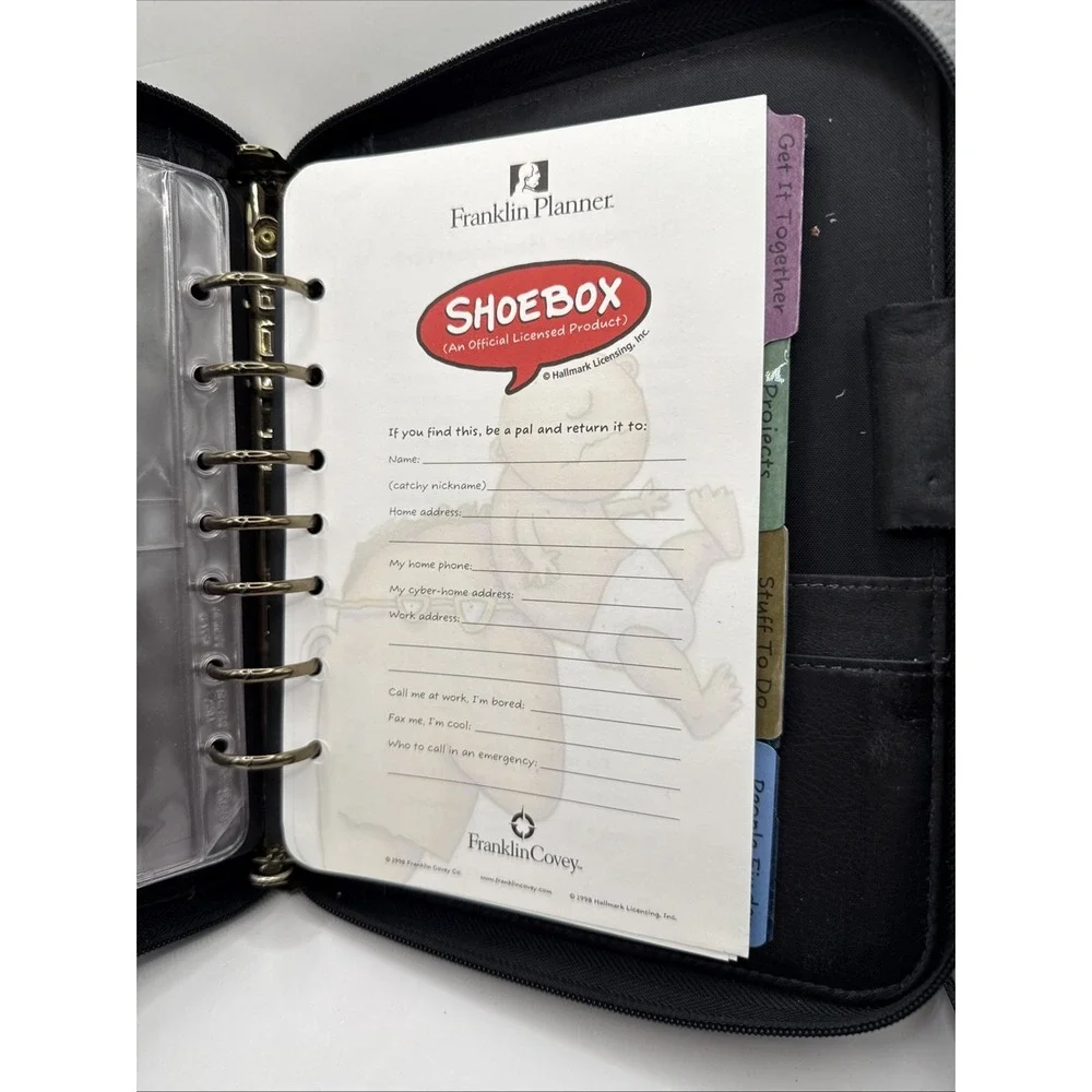 Franklin Quest Planner Binder Genuine Leather 10